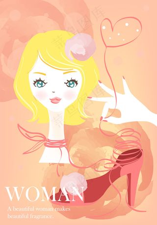 清新简约风格 人物 矢量图 下载