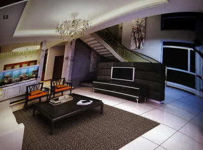 客厅修饰3d