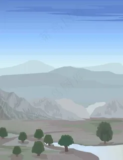 远处山脉 远处山脉