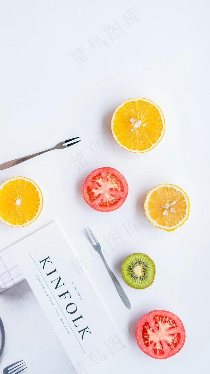 柠檬西红柿高清摄影图片