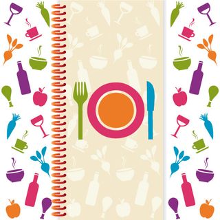 2款食物菜单背景矢量素材