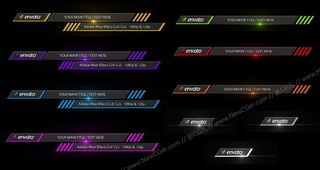 三款栏目包装用的彩色字幕条