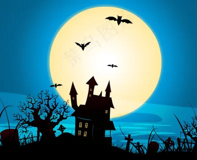 古堡月夜flash素材