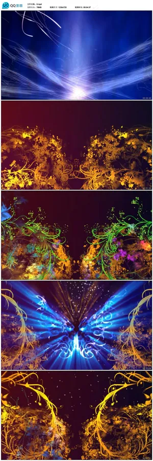 金色花开LED大屏幕视频素材 金色花开LED大屏幕视频素材