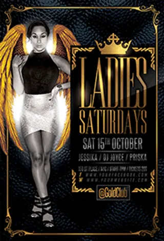Ladies Saturdays Flyer Template