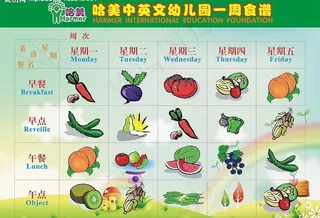 幼儿园食谱图片
