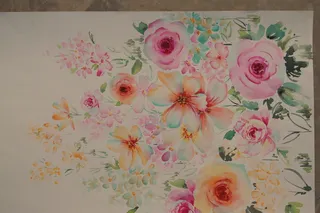 水彩手绘花卉 服装图片