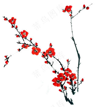 精品中国风梅花PNG免扣素材