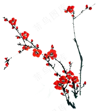 精品中国风梅花PNG免扣素材