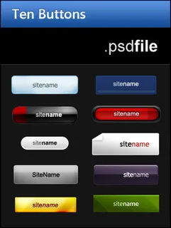 按钮样式模板素材