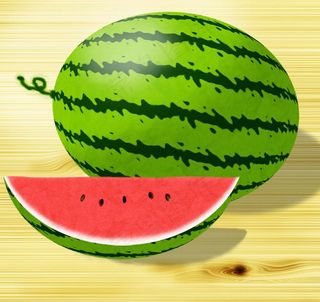 手绘西瓜图片