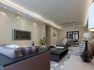 悬挂式电视机客厅长性设计