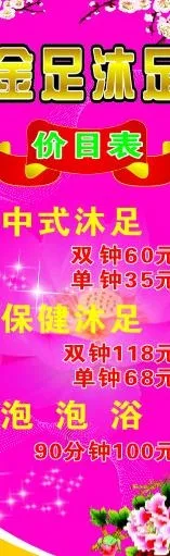 金足沐足图片cdr矢量模版下载