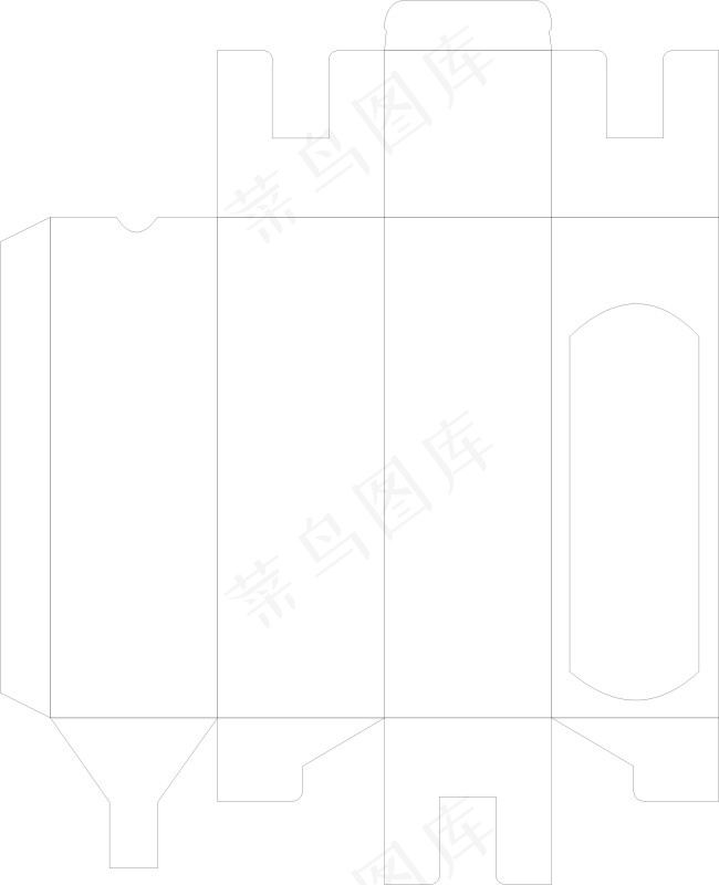 简单盒型cdr矢量模版下载