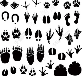 各种印记素材剪影图片