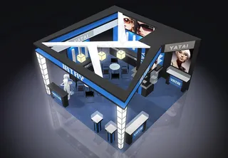 眼镜展览展台图片