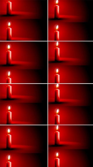 超高清红蜡烛燃烧视频