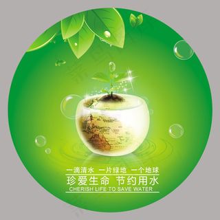 珍惜生命节约用水宣传海报