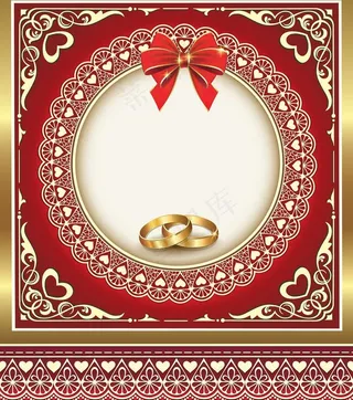 婚礼邀请卡图片