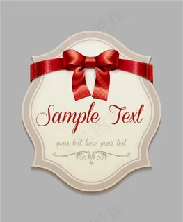 精美歐風紅色蝴蝶結邊框