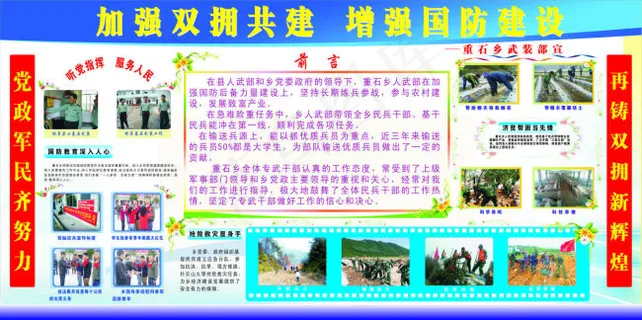 武装部双拥展板