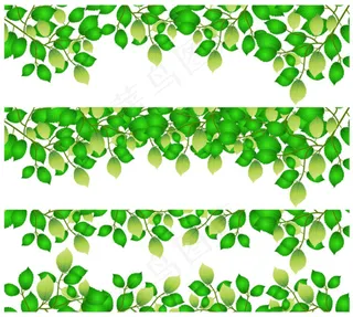 矢量树叶花纹下载