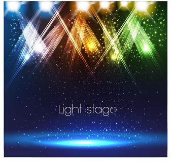 时尚炫彩光效背景矢量素材