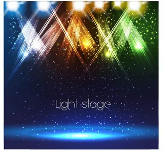 时尚炫彩光效背景矢量素材