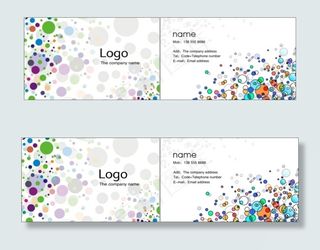 服装化妆等企业个人的名片模板