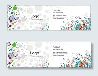 服装化妆等企业个人的名片模板