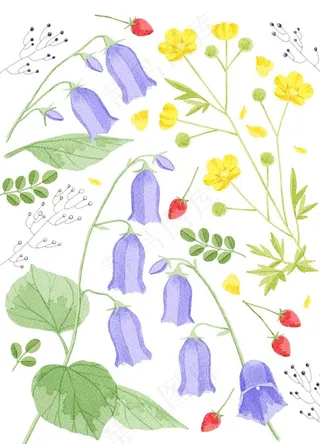 花朵移门设计素材