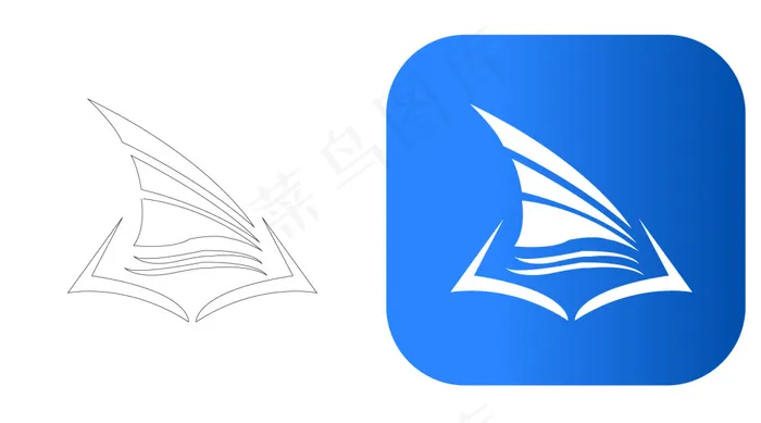 阅读app的logoai矢量模版下载