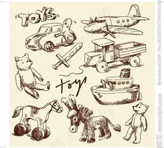 卡通玩具背景图片