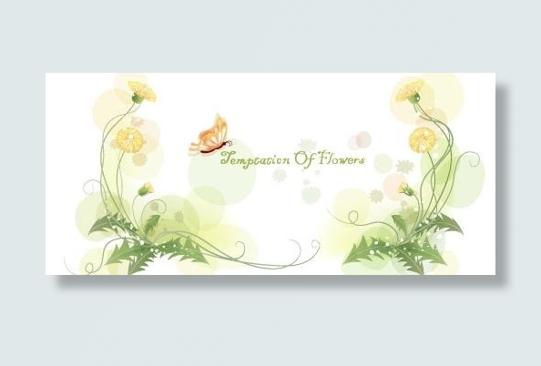 韩国植物装饰边框矢量图36