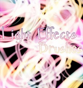 高清晰弧线灯光轨迹效果PS笔刷