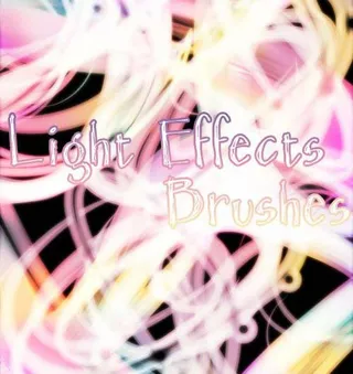 高清晰弧线灯光轨迹效果PS笔刷