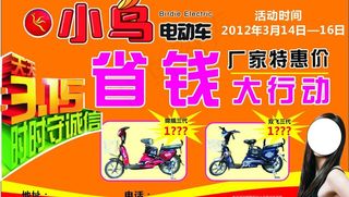 小鸟电动车图片