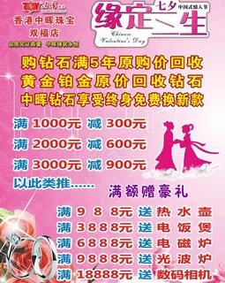 珠宝广告展架图片