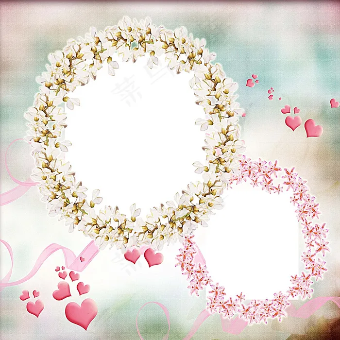 花环梦图片(3600X3600(DPI:300))psd模版下载