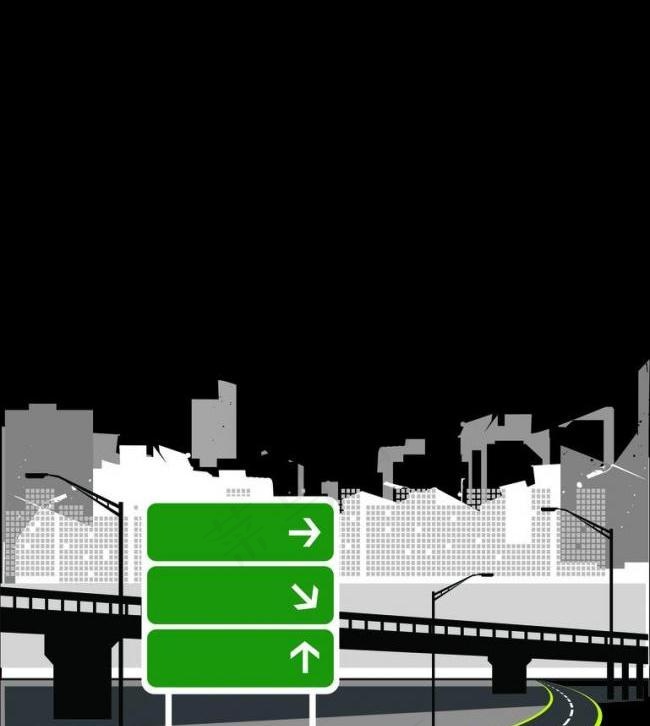 城市建设矢量图图片cdr矢量模版下载