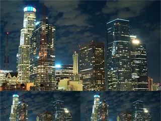 美国洛杉矶市区时光倒流视频素材