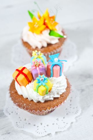 奶油蛋糕美食摄影