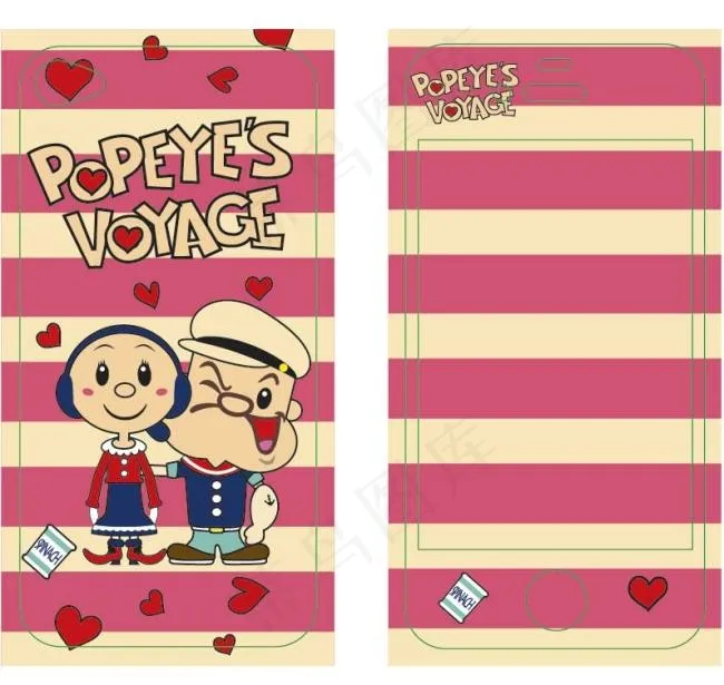 手机保护膜贴纸ai矢量模版下载