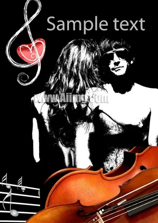 欧美风格音乐文化海报图片