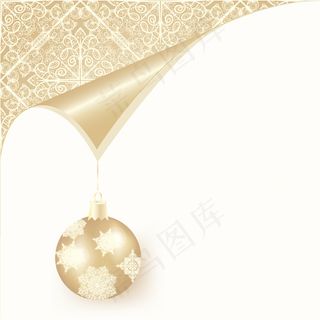 圣诞球背景02矢量