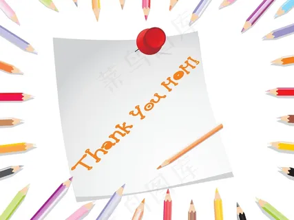 用铅笔的颜色背景