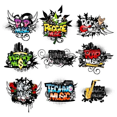 艺术字ai矢量模版下载