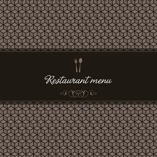 西餐菜单矢量素材