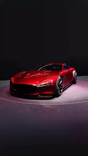 红色跑车高清摄影图片