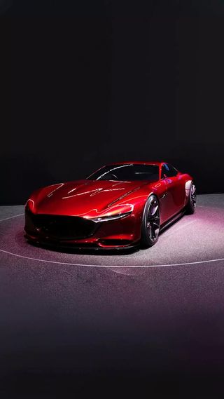 红色跑车高清摄影图片